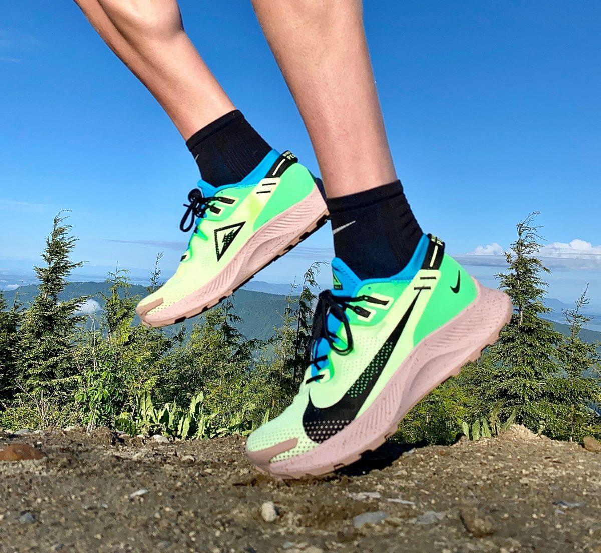 Picture of Nike Pegasus Trail 2 being used on the trails