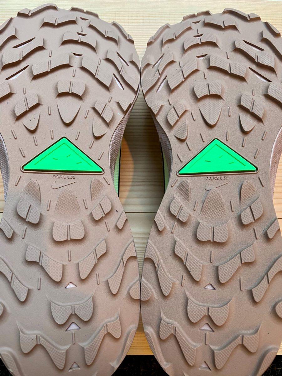 Picture of Nike Pegasus Trail 2's outsole from the bottom