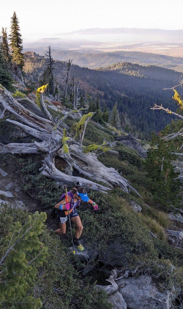 Kaci Lickteig (2023) coming off of Jughandle, photo by Jeremy Humphrey